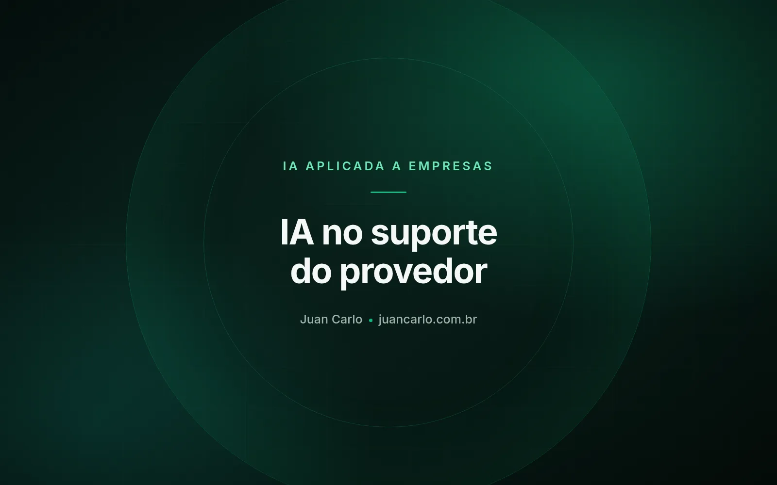 IA para provedor de internet: triagem de suporte e cobrança