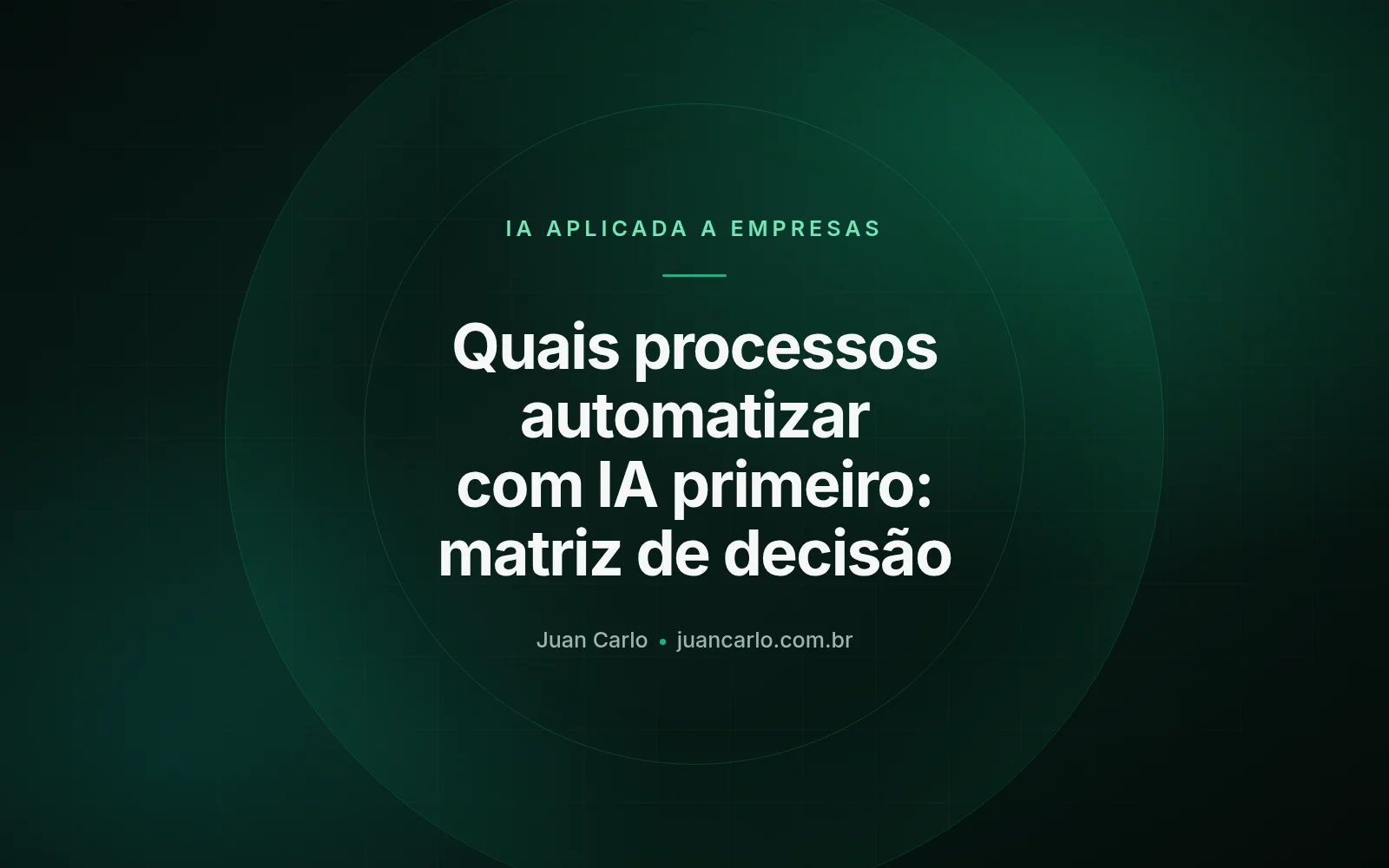 Quais processos automatizar com IA primeiro: matriz de decisão